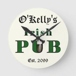 Relógio Redondo Man Cave Irish Pub Bar Tavern Wall Clock