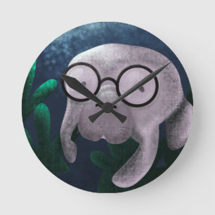 Relógio Redondo Manatee Clock