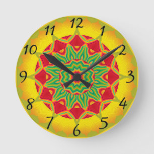 Relógio Redondo Mandala Clock