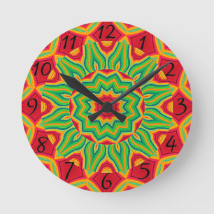 Relógio Redondo Mandala Clock