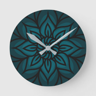Relógio Redondo Mandala Design Wall Clock