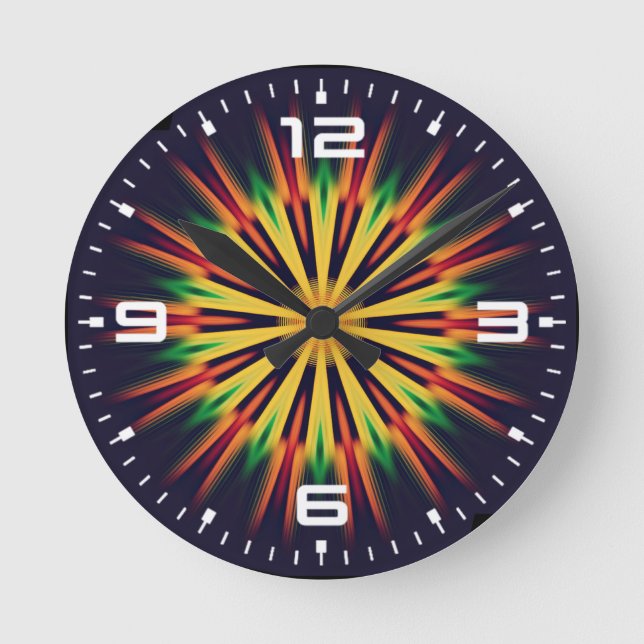 Relógio Redondo Mandala Flower- 21855 (Frente)