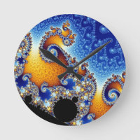 Mandelbrot Azul Fractal Espiral Dupla