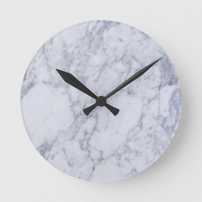 Relógio Redondo Marble Finish Clock (Frente)