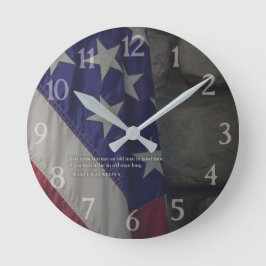 Relógio Redondo Marcus Aurelius Life Stoic cita Ser um homem