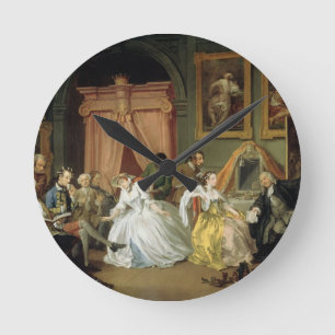 Relógio Redondo Marriage a la Mode: IV, The Toilette, c.1743 (oil