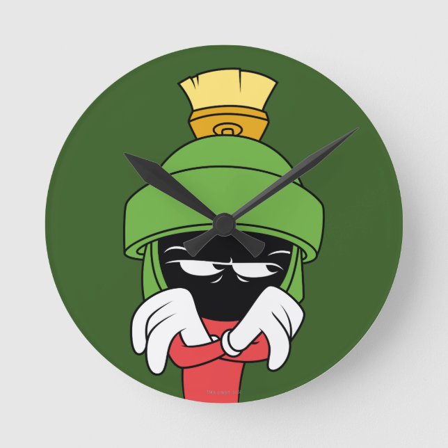Relógio Redondo MARVIN THE MARTIAN™ Pout (Frente)