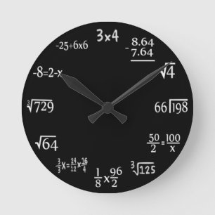 Relógio Redondo Matemática