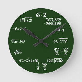 Relógio Redondo Maths and Physics Wall Clock