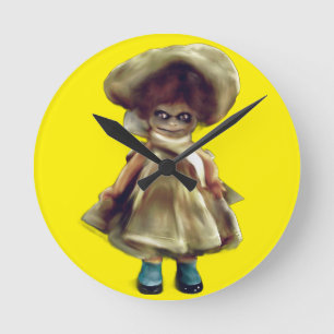 Relógio Redondo MAU DORA DOLL, produto de bonecas assombrado