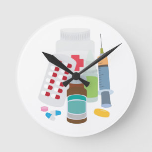 Relógio Redondo Medicamentos