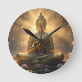 RELÓGIO REDONDO MEDITAÇÃO - IOGA - CARPE DIEM