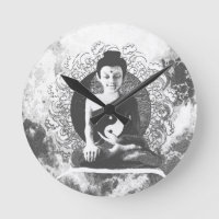 Meditando Buda com Yin Yang