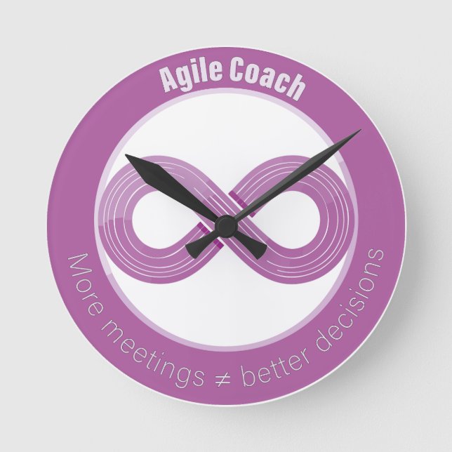 Relógio Redondo Mehr Meetings sind nicht immer besser (Frente)