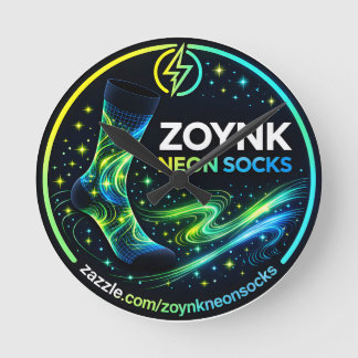 Relógio Redondo Meias Neon Zoynk