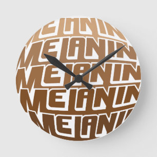 Relógio Redondo Melanin Poppin Black History Monh Sista