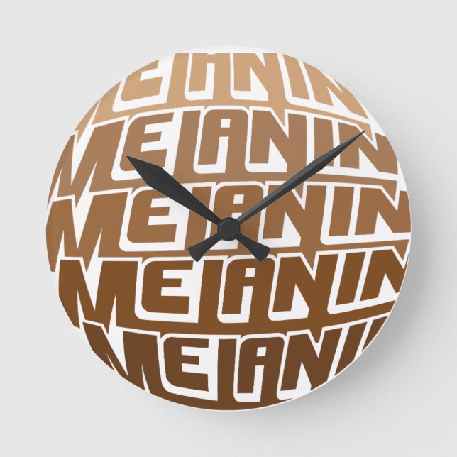 Relógio Redondo Melanin Poppin Black History Monh Sista (Frente)