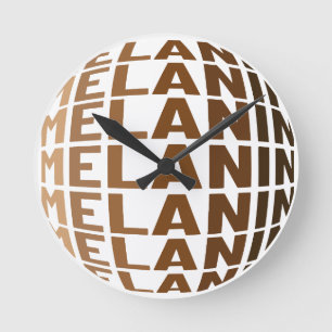 Relógio Redondo Melanin Poppin Black History Monh Sista