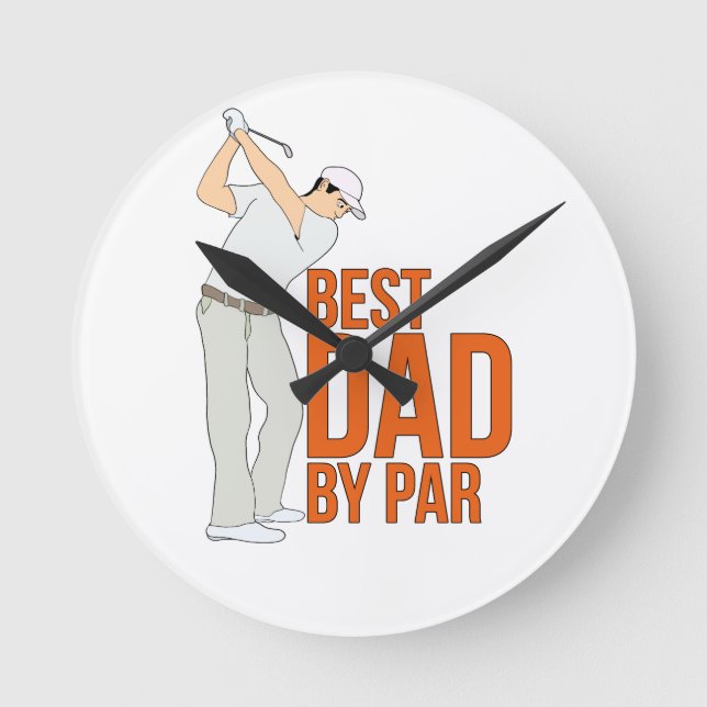 Relógio Redondo Melhor Pai Por Par (Frente)