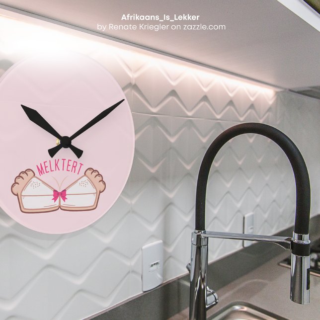 Relógio Redondo MELKTERT Afrikaanse Boeremeisie Personalizado (Criador carregado)