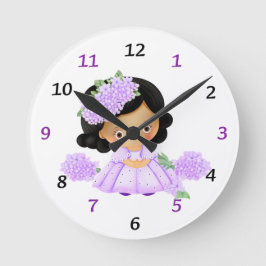 Relógio Redondo Menina bonita