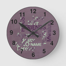 Relógio Redondo Meninas personalizadas BFF Melhores amigas para se