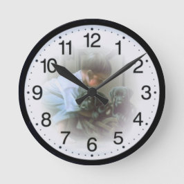 Relógio Redondo Menino e cães