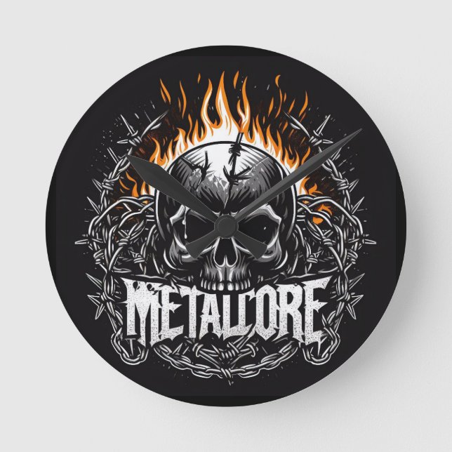 Relógio Redondo Metalcore (Frente)