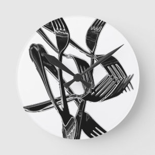 Relógio Redondo Metálico