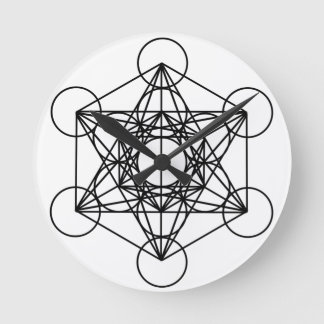 Relógio Redondo Metatron Cube