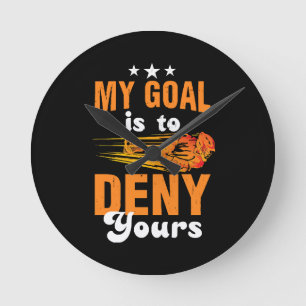 Relógio Redondo Meu Objetivo É Negar O Seu Lacrosse