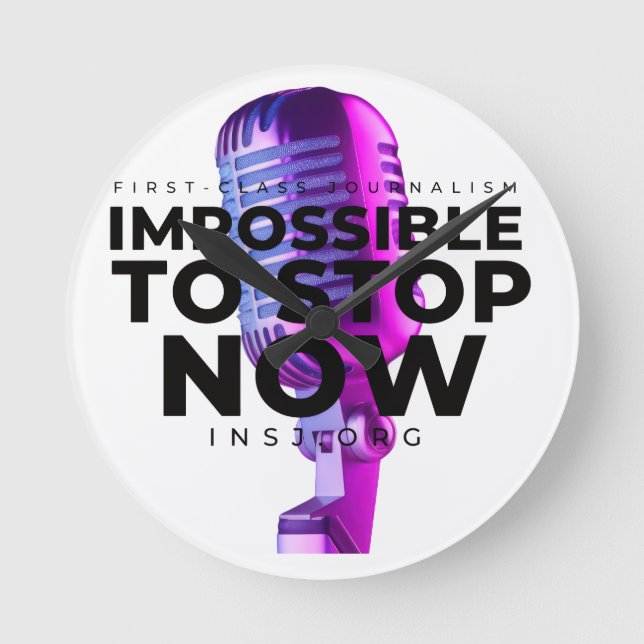 Relógio Redondo Microphone (Frente)