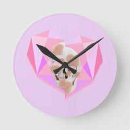 Relógio Redondo Mikitiez dreamer skull tatuagem na praia rosa do a