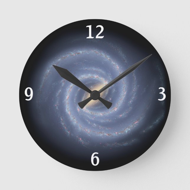 Relógio Redondo Milky Way spiral clock (Frente)