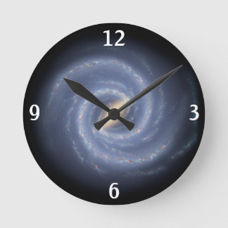 Relógio Redondo Milky Way spiral clock