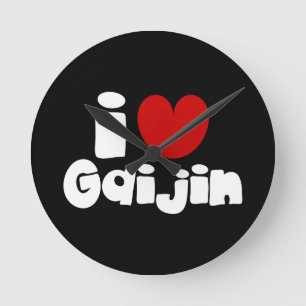 Relógio Redondo mim coração Gaijin