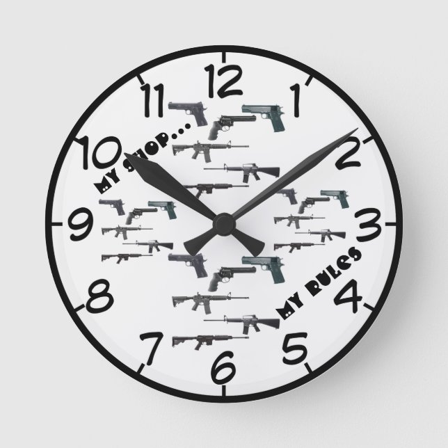 Relógio Redondo Minha Compra...minhas regras (Frente)