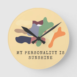 Relógio Redondo Minha Personalidade é Sol