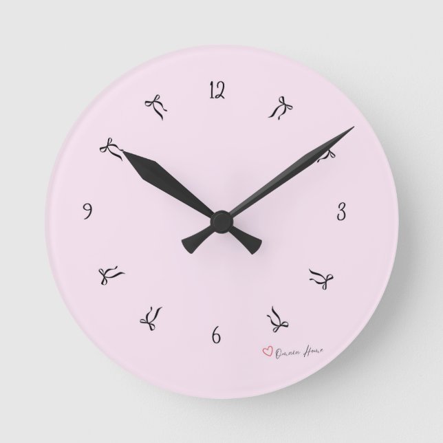 Relógio Redondo Minimal Ribbon Wall Clock (Frente)