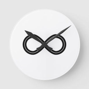 Relógio Redondo Minimalismo Infinito Atemporal