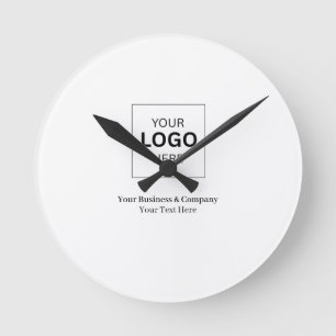 Relógio Redondo Modelo de logotipo de negócios personalizado