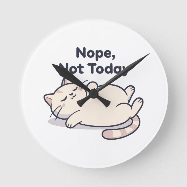 Relógio Redondo Modern Custom 8" Round Acrylic Wall Clock – Gift (Frente)