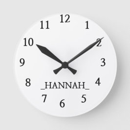 Relógio Redondo Moderno Minimalista