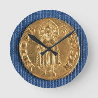 Moeda Dourado, com St John o baptista, século XVI