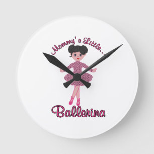 Relógio Redondo Mommys Little Ballerina