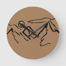 Relógio Redondo Montanhas