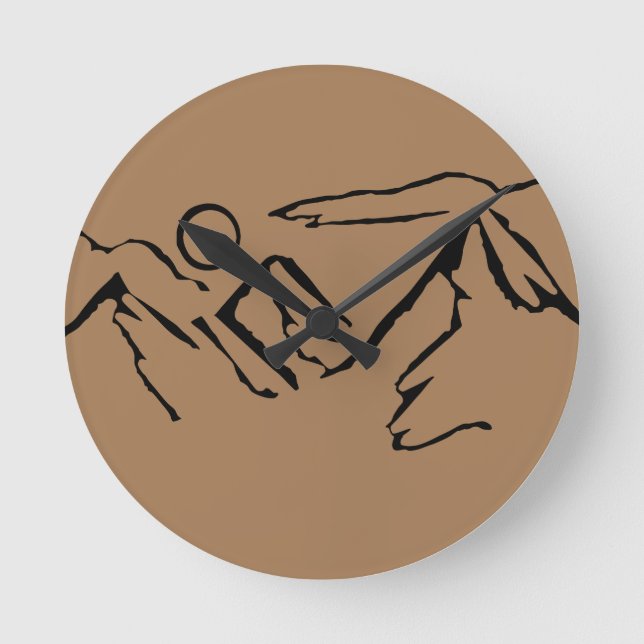 Relógio Redondo Montanhas (Frente)