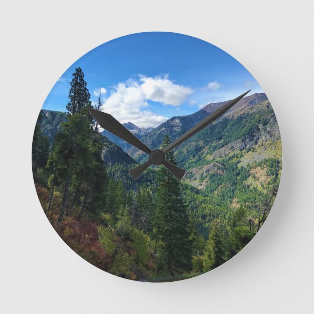 Relógio Redondo Montanhas Wallowa, OR (Frente)