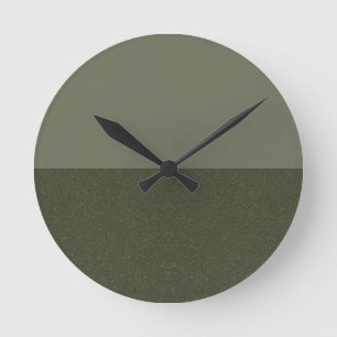 Relógio Redondo Moss Green Wall Clock - Minimalismo Personalizado