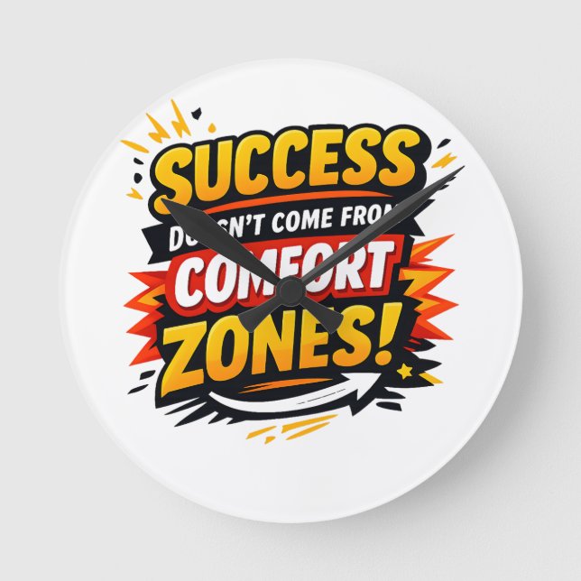 Relógio Redondo Motivation Design (Frente)